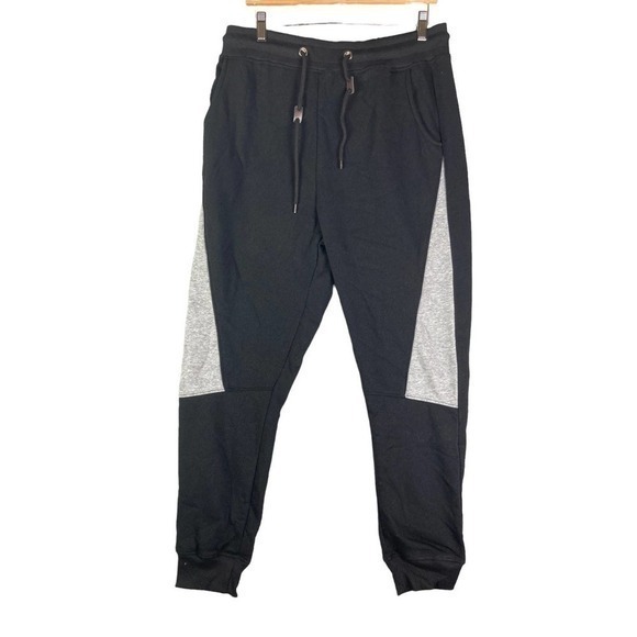 Sweatpants Mens New Fleece Jogger Pants Athletic Joggers Black Galaxy Size Large - Picture 1 of 10